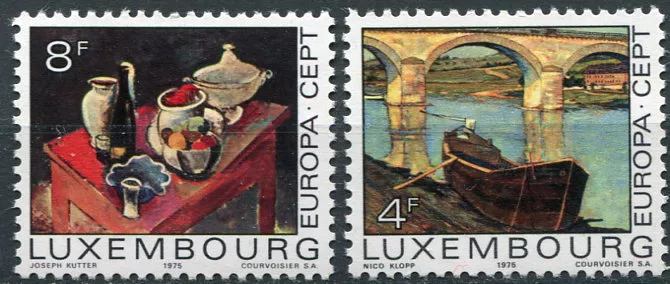 (1975) MiNr. 904 - 905 ** - Luxemburg - Europa: Gemälde