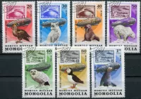 (1981) MiNr. 1413 - 1419 - O - Mongolsko - Výročí polárního letu vzducholodě Zeppelin