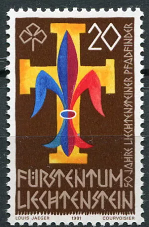 (1981) MiNr. 773 ** - Liechtenstein - 50 Jahre Pfadfinderei in Liechtenstein (1981) MiNr. 773 ** - Lichtenštejnsko - Skauting