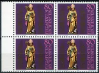 (1981) MiNr. 775 ** (4-er) - Liechtenstein - Bischof Theodor (Theodule) (1981) MiNr. 775 ** (4-bl) - Lichtenštejnsko - biskup Theodor