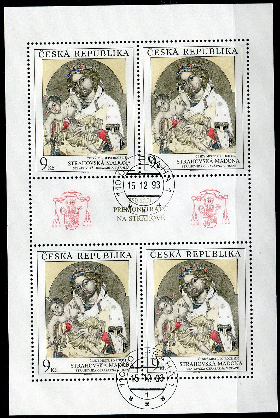 (1993) MiNr. 29 (KLB.) - O - Tschechische Republik - Strahov Madonna