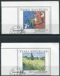 (1993) MiNr. 26 + 27 (L2) - O - Tschechische Republik - Kunst (1993)