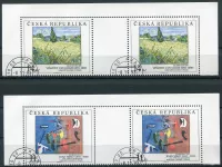 (1993) MiNr. 26 + 27 (L6) - O - Tschechische Republik - Kunst (1993)