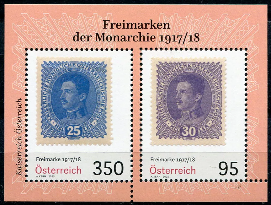 (2025) MiNr. 3851 - 3852 (Bl.163) ** - Rakousko - Klasické známky (XIV.)