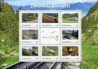 (2025) Rakousko - železnice Zahnradbahnen (blok 8 zn.)
