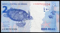 Brasilien (P 252 f) 2 Reais (2023) - UNC Brazílie (P 252 f) 2 Reais (2023) - UNC