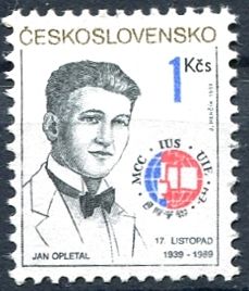 (1989) č. 2916 ** - Československo - 50. výročí 17. listopadu