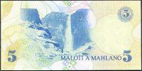 Lesotho - (P 10) 5 MALOTI (1989) - UNC